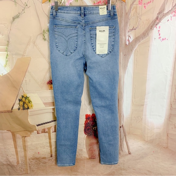 NEW Rollas Kylie Worn West coast Ankle jeans - Picture 5 of 11